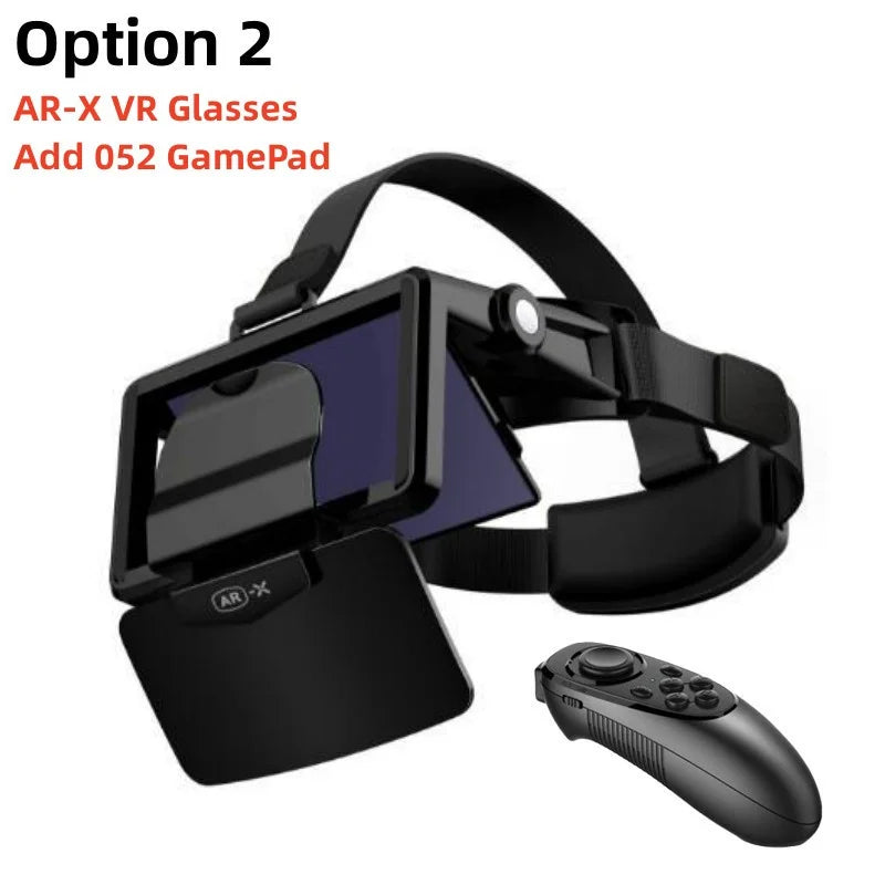 AR-X VR Glasses Virtual Reality 3D Glasses HD IMAX Game Cardboard VR Headset For 4.7-6.3&quot; Smartphone Foldable Enhanced VR Helmet