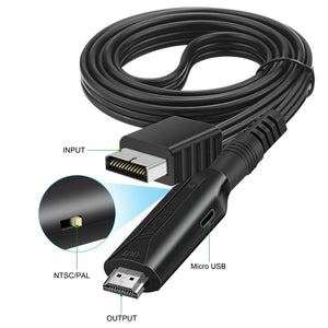 PS1/PS2 to HDMI compatible with all PS1/PS2 display modes, 1080p, pure digital HDMI audio/video signal