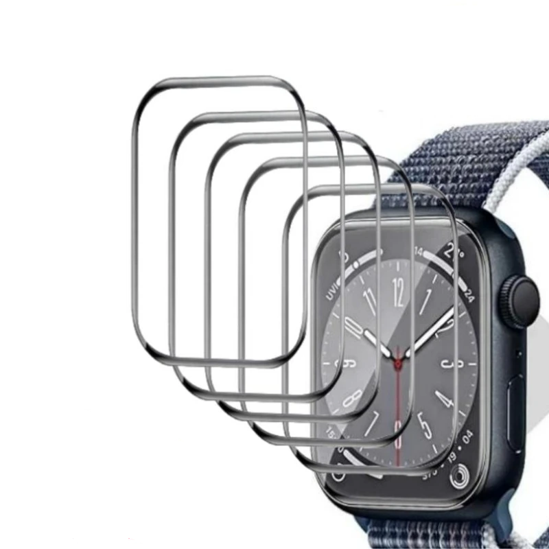5PCS Ceramic Film for Apple Watch 9 8 7 6 SE 5 45MM 41MM 42MM 44MM 40MM 38MM Screen Protector for IWatch Ultra 49MM Not Glass - Stereotech