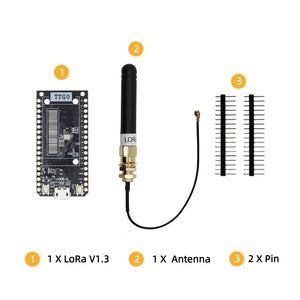 LILYGO® LoRa32 V1.3 ESP32 LoRa Development Board SX1276 868/915Mhz WIFI Bluetooth Wireless Module 0.96 Inch OLED Screen Arduino
