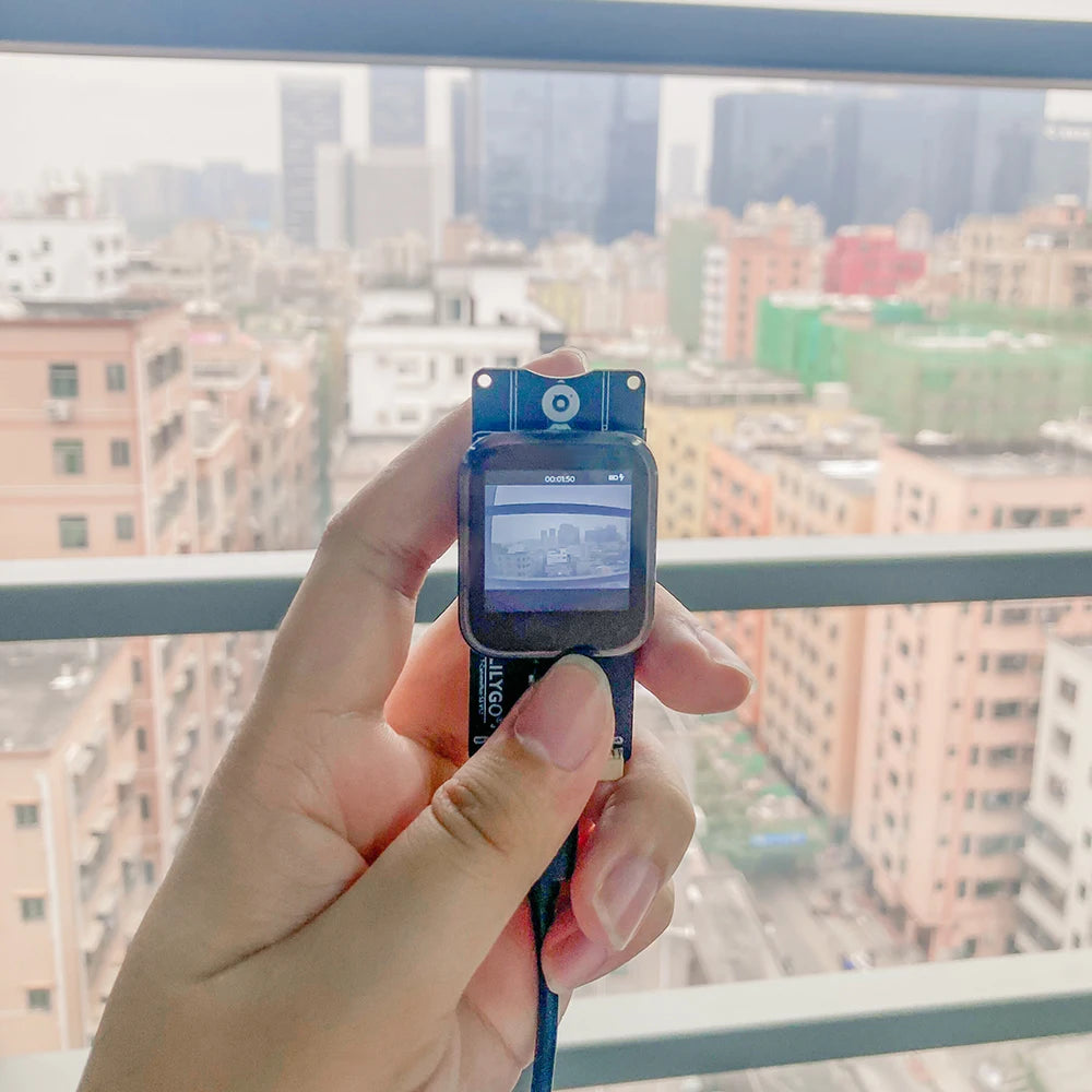 LILYGO® T-Camera-Plus-S3 ESP32-S3 Camera Development Board 2/5 Million Pixels IR-Cut Night Vision Module 1.3 Inch Touch Display