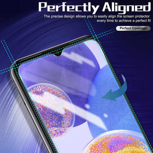 2/4Pcs High Auminum Tempered Glass For Samsung Galaxy A23 Screen