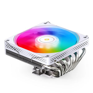 JONSBO HP-600 ARGB CPU Cooler 6 Heatpipe Down Pressure Air Cooling Radiator 12cm 4Pin PWM Mute Fan For LGA115X/1200/1700/AM4/AM5
