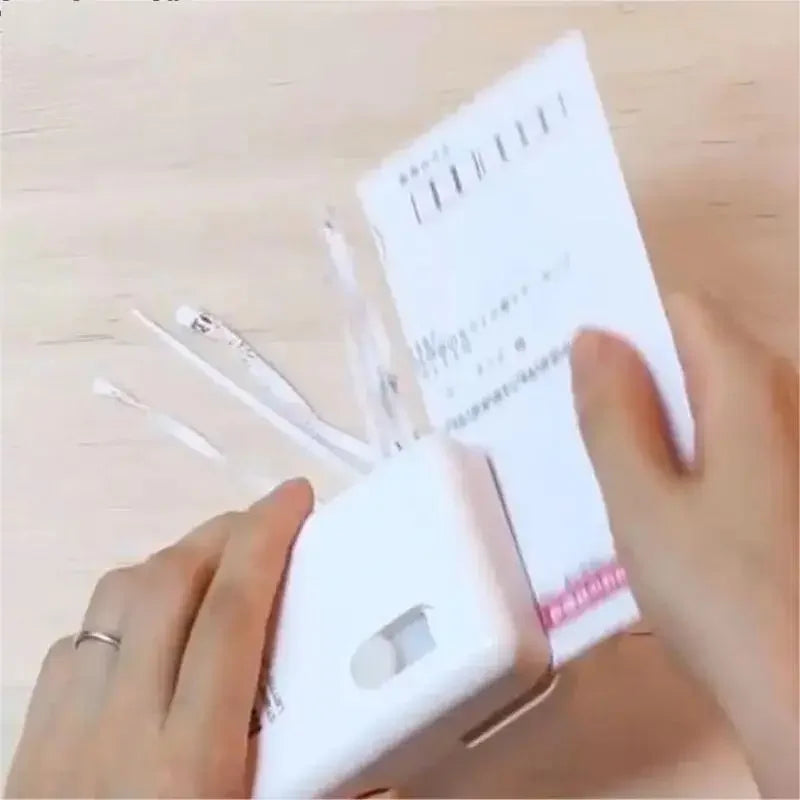 Inozto Portable Shredder BOMS10 Electric Privacy Document Shredder With Garbled Ink Stamp Letter Opener 3mm Strip Shredded Paper