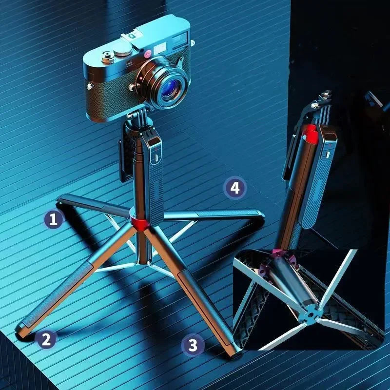 Xiaomi Selfie Stick Alloy Desktop 360° Gimbal Selfie Stand Pole Wireless Bluetooth for Live Streaming Photo and Video Stand - Stereotech