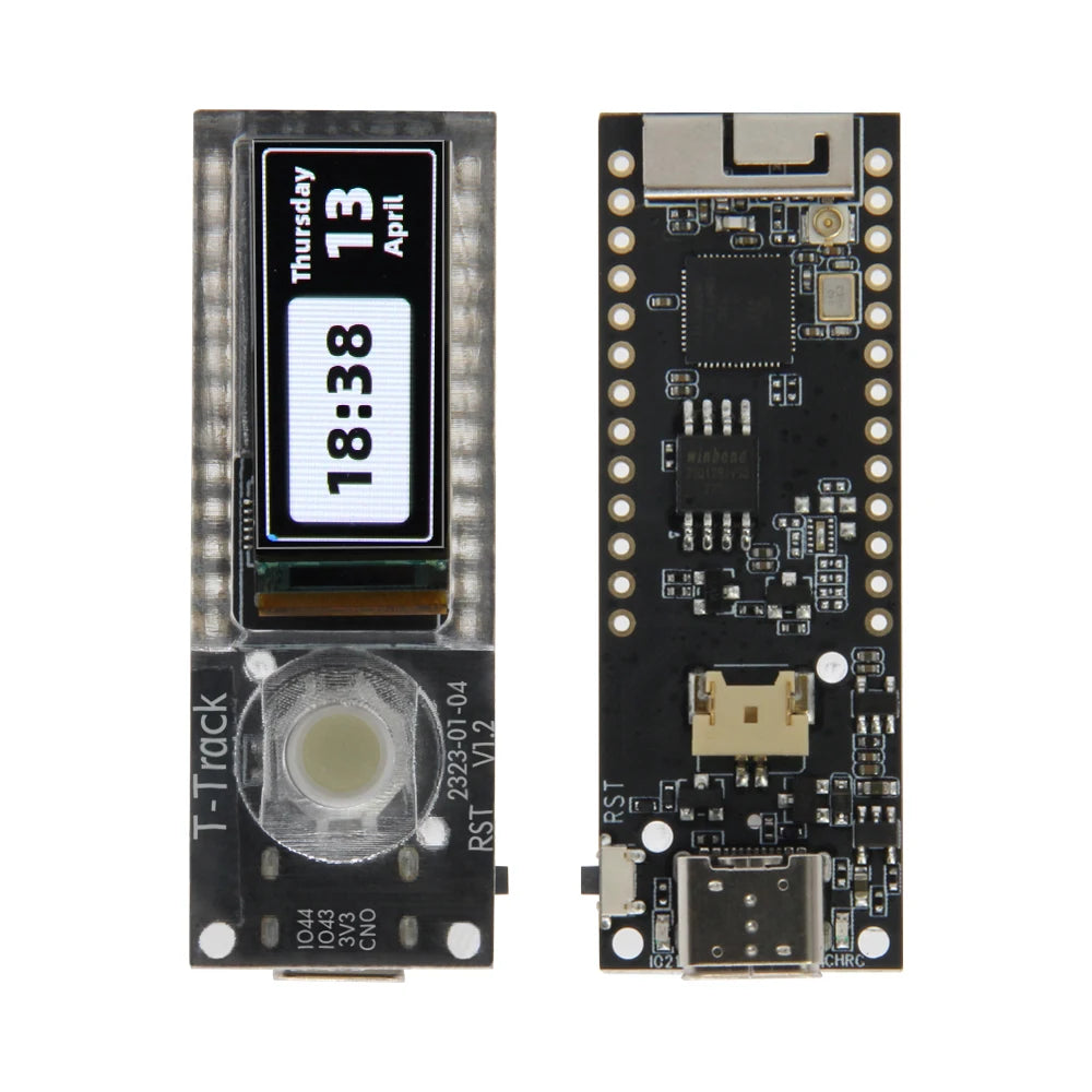 LILYGO® T-Track ESP32-S3 AMOLED Trackball Development Board ESP32-S3R8 WiFi Bluetooth 1.1inch Display Wireless Module Arduino