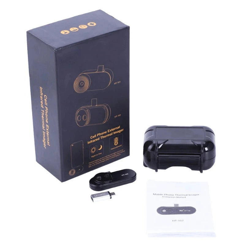 HT-102 Mobile Thermal Camera for Electronic Type-C Android Devices Infrared Thermal Imager for Underfloor Heating Tests