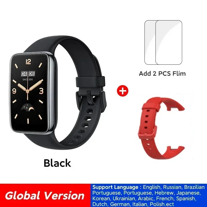 Global Version Xiaomi Smart Band 7 Pro 1.64 &quot;AMOLED Screen Blood Oxygen Monitoring GPS Sports Tracking Watch