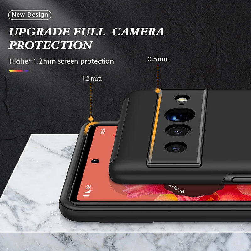 Heavy Duty Armor Shockproof Case For Google Pixel 7 Pro 6A Magnetic Metal Ring Holder Hard Plastic Phone Cover Coque Fundas