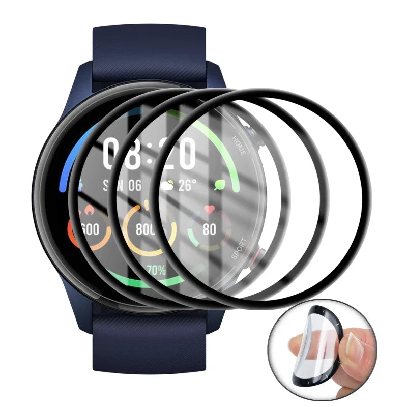 3D Protective Film for XiaoMi Watch Color Sports Full Coverage Soft Screen Protector for Mi Watch Global Version Not Glass