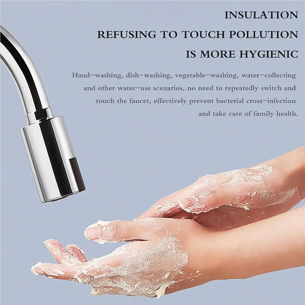 Intelligent Faucet Water-Saving Sensor Mixer Red Light Sensing Automatic Adapter M22/M24 Faucets Nozzle for Bathroom Kitchen