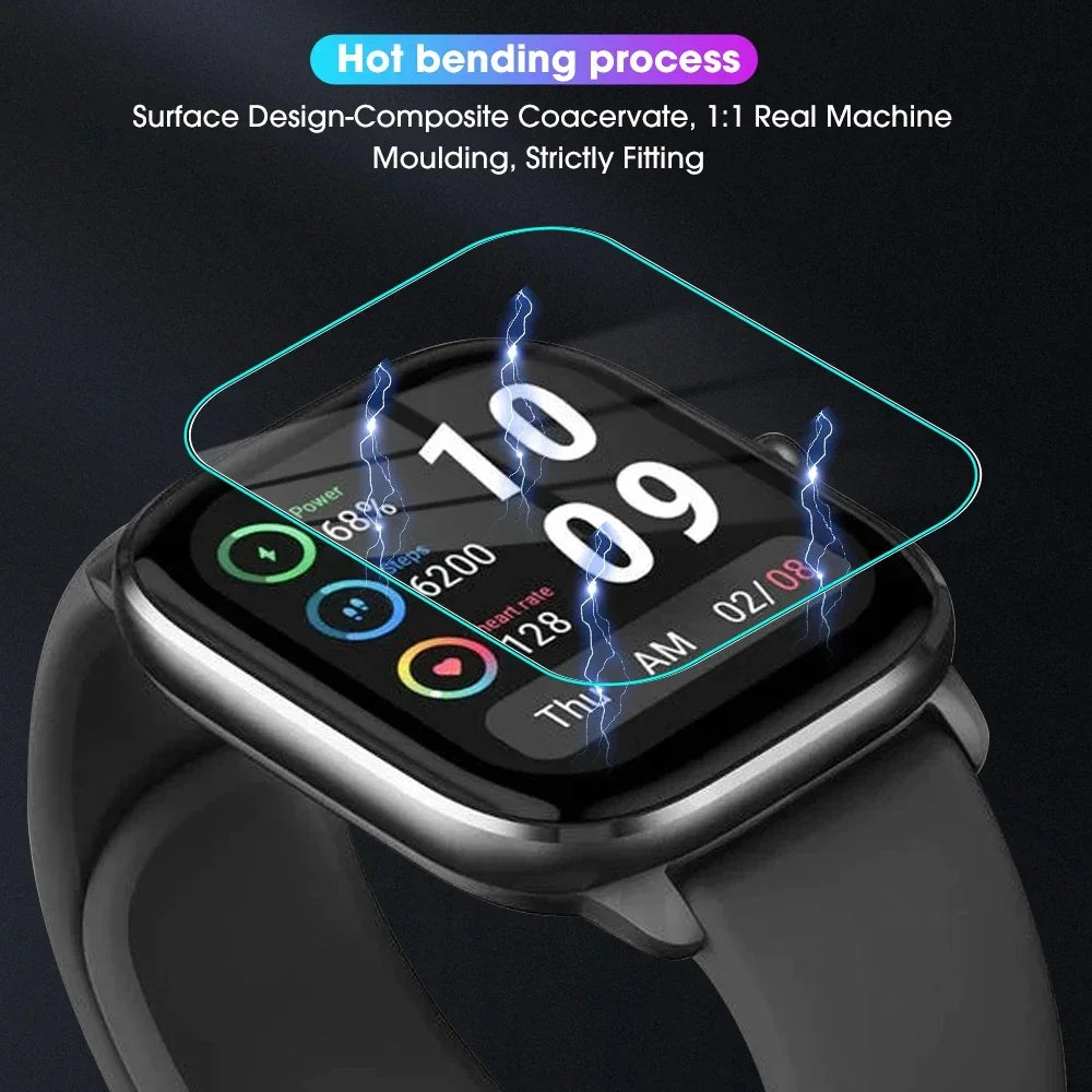 Tempered Glass Screen Protector for Xiaomi Miband 8 Pro Full Coverage Ultra-clear Smart Watch Protective Film for Mi Band 8 Pro