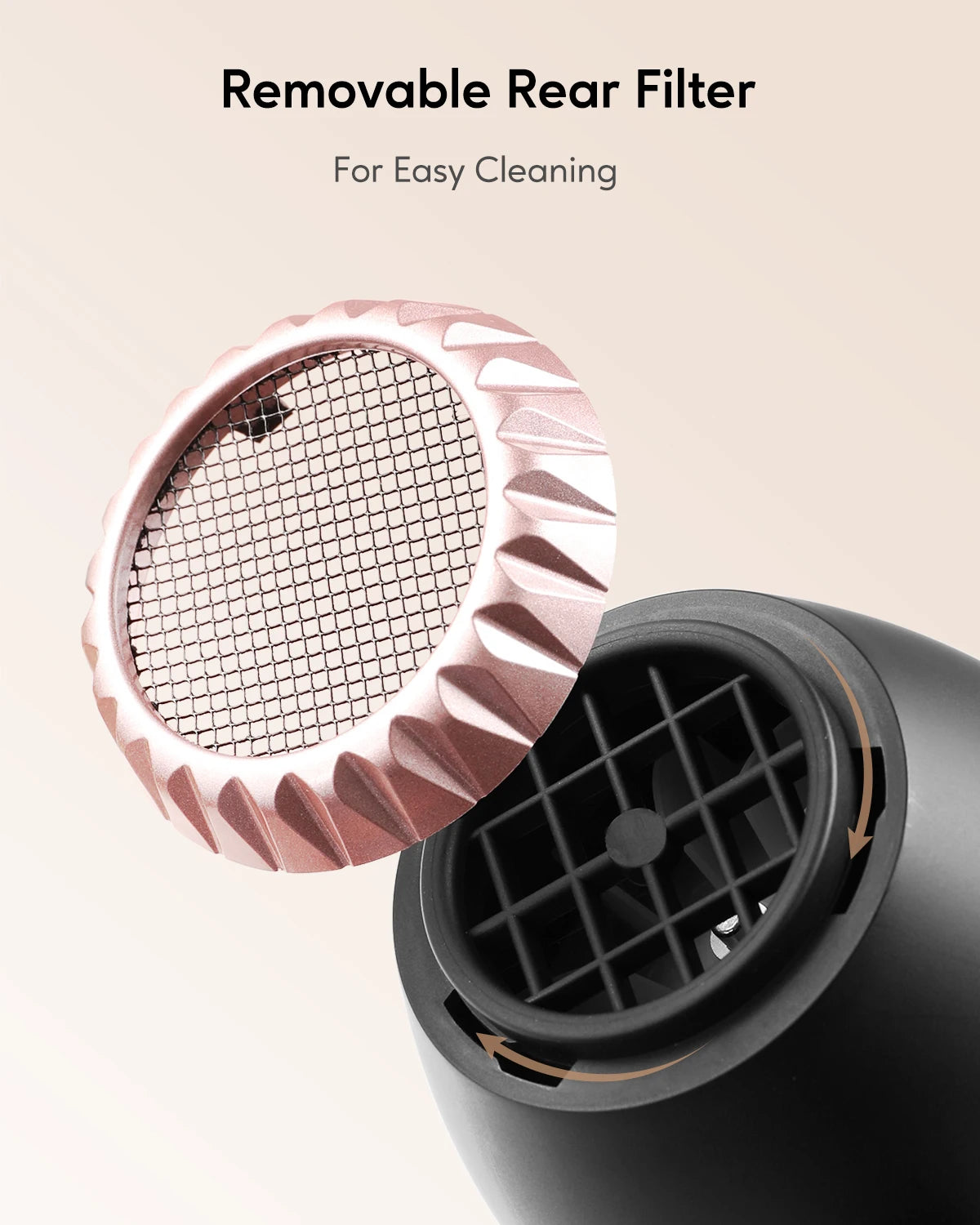 KIPOZI Professional 2200W Hair Dryers, Negative Ionic Blow Dryer with Diffuser and Airflow Concentrator, Fast Drying Time