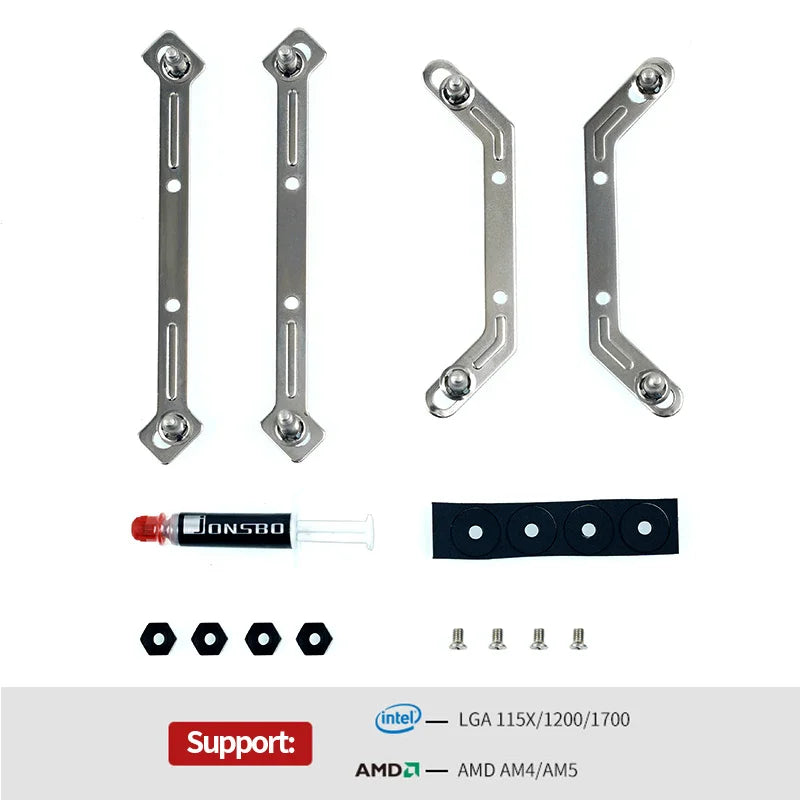 Jonsbo HP-400S CPU Cooler 4 Heatpipe Down Pressure Air Cooling Radiator 90mm 4Pin PWM Temperature Control Fan for ITX Small Case