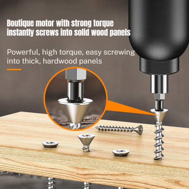 Electric Screwdriver Rechargeable Household Screwdriver Small Multi-Function Electric Screwdriver Lithium Battery Automatic Tool