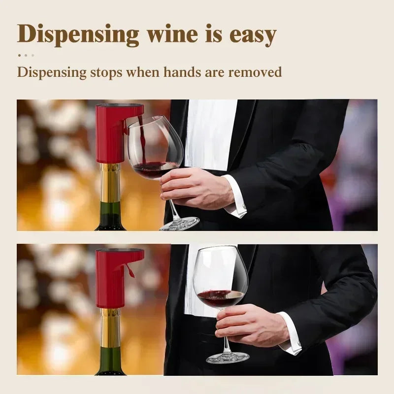 Smart electric digital wine dispenser wine suitable for more than 100 kinds of bottle mouths