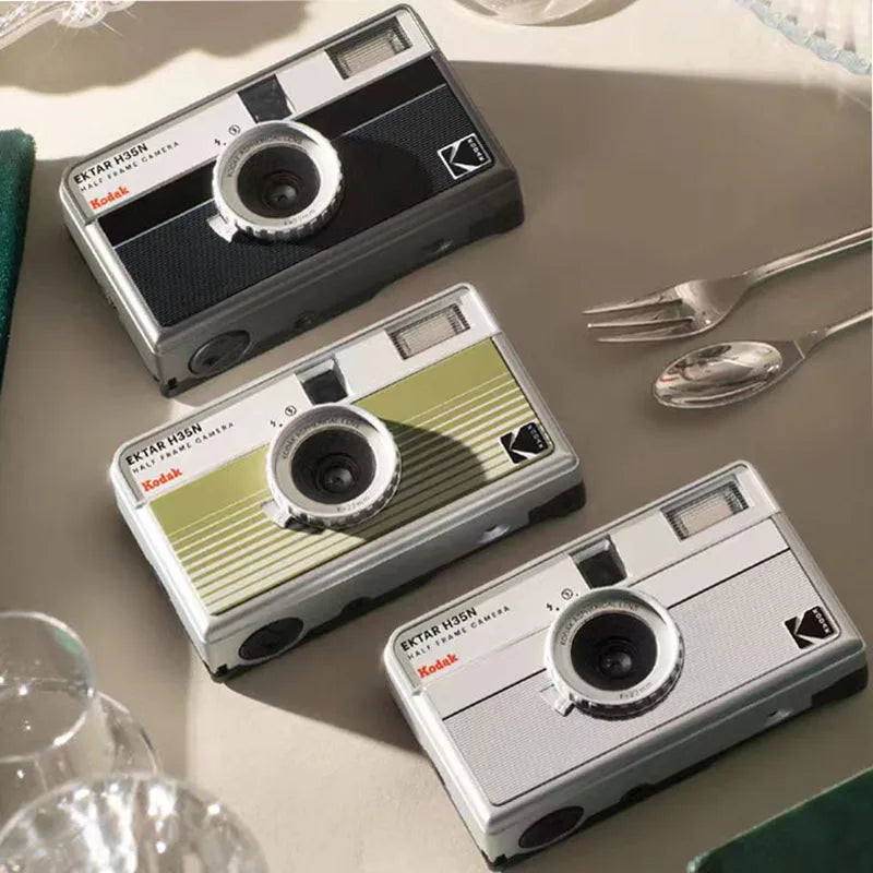 KODAK EKTAR H35N Half Frame Camera Original 35mm Film Camera Reusable Film Camera With Flash Light Birthday Gift