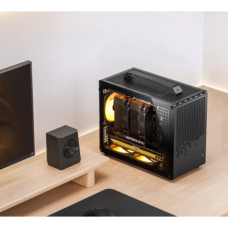 Jonsbo Z20 PC Case with Detachable Handle For 163mm Air-Cooled Graphics Card Type-C Desktop Portable Chassis and Compact Case