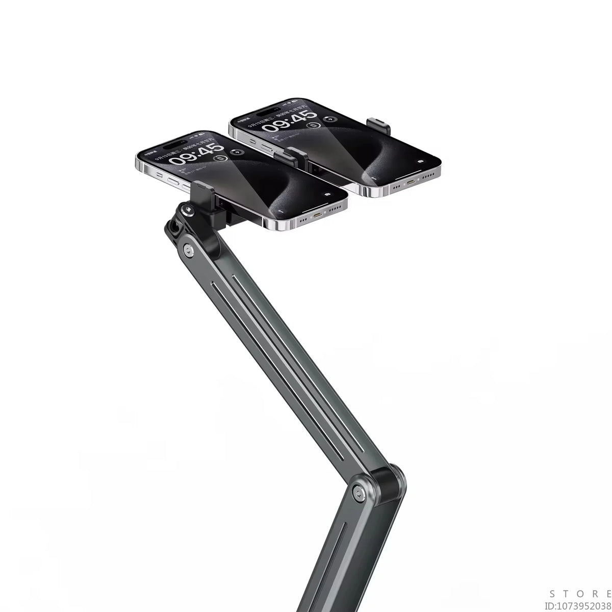 360-degree Rotatable Long Arm Telescopic Aluminum Alloy Metal Ipad Stand, Suitable for 4-12.9 Inch Mobile Phones and Tablets