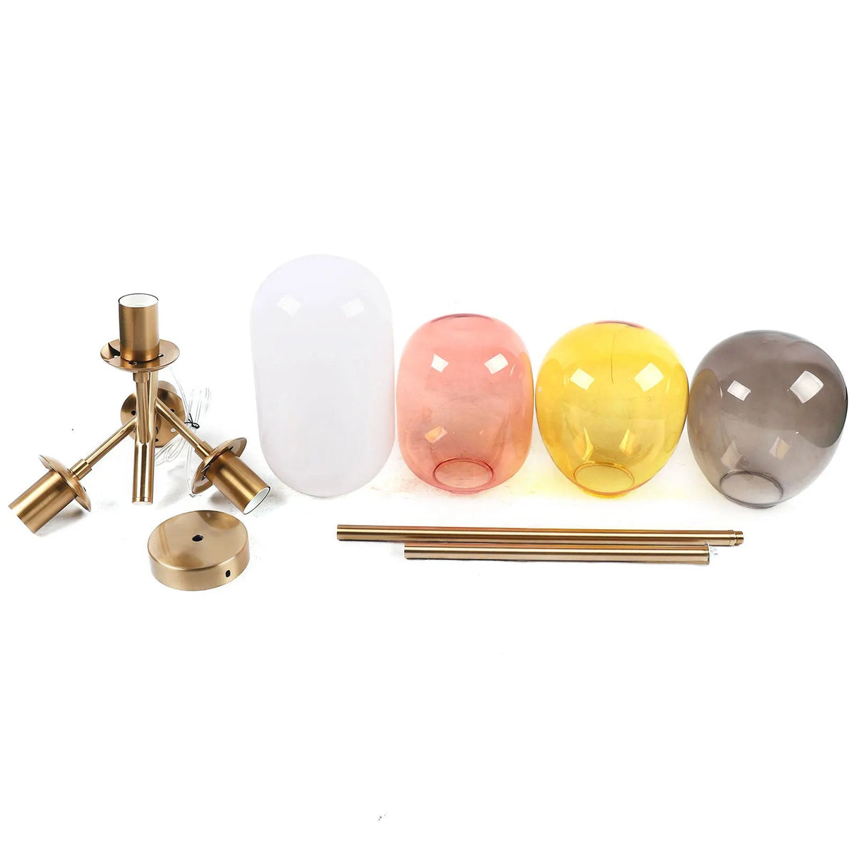 4 Colorful LED Balloon Chandelier Colorful Glass Ball Bubble Ceiling