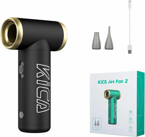 KICA Jetfan 2 Compressed Air Duster Electric Air Dust Blower Portable Cordless Computer Keyboard Cleaner for PC Car 100000RPM