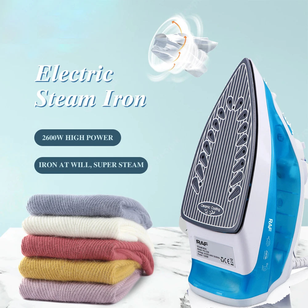 Electric Iron Portable Mini Garment Steamer Steam Iron For Clothing Iron Adjustable Ceramic Soleplate Iron For Ironing Sonifer - Stereotech