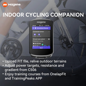 Magene C506 GPS Bike Computer Navigation WiFi Speedometer Color Touchscreen MTB Road Bicycle Odometer Cycling Training Notice