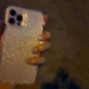 New Luxury Bling Glitter Clear Case For iPhone 15 14 13 12 11 Pro Max Mini X XR XS Shockproof TPU Transparent Soft Cover
