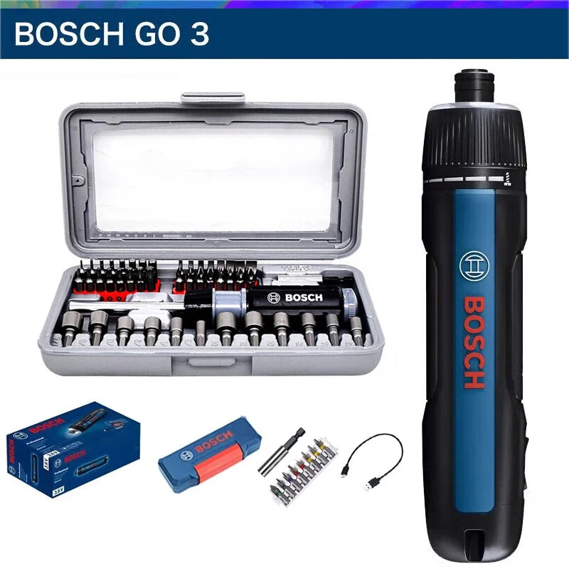 Bosch GO3 Professional Cordless Electric Screwdriver 3.6V Rechargeable Mini Hand Drill Screw Driver Multi-Function Power Tools
