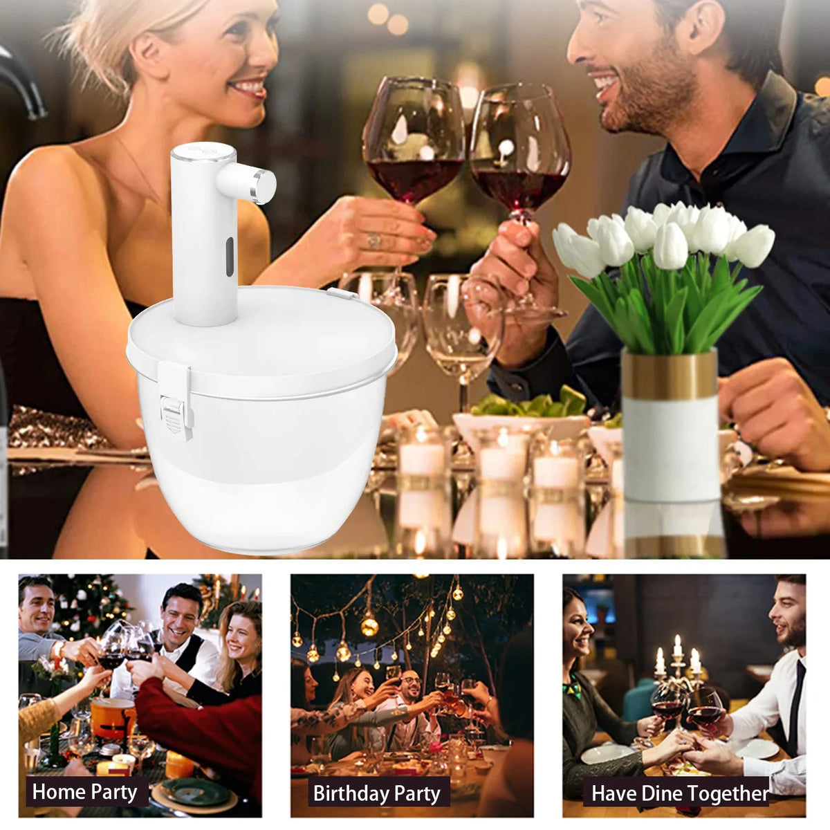 Smart Quantitative Alcohol Dispenser Professional High End Whiskey Pump Dispenser Liquor Pump Adjustable Electric Wine Decanter