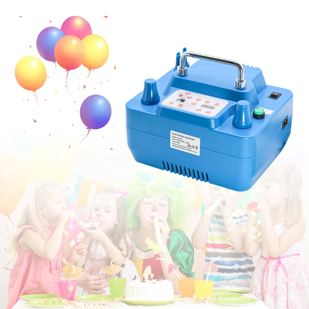 Electric Balloon Pump 800W With Timer Dual Holes Professional Inflator With Memory Function Foot Switch 800W