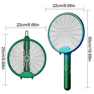 USB Electric Fly Swatters Foldable UV Light Electric Flies Shocker