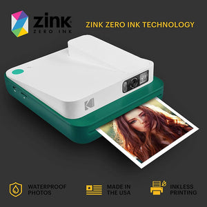 KODAK Smile Classic Digital Instant Camera for 3.5 x 4.25 Zink Photo Paper - Bluetooth, 16MP Pictures