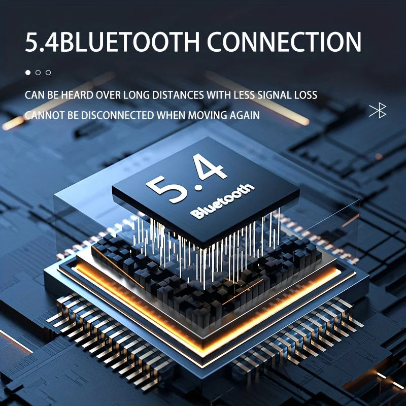 Bluetooth 5.4 Earphones Ear Clip Bluetooth Headphones Sports Wireless Earbud with Microphone HiFi Stereo Headset for Huawei - Stereotech