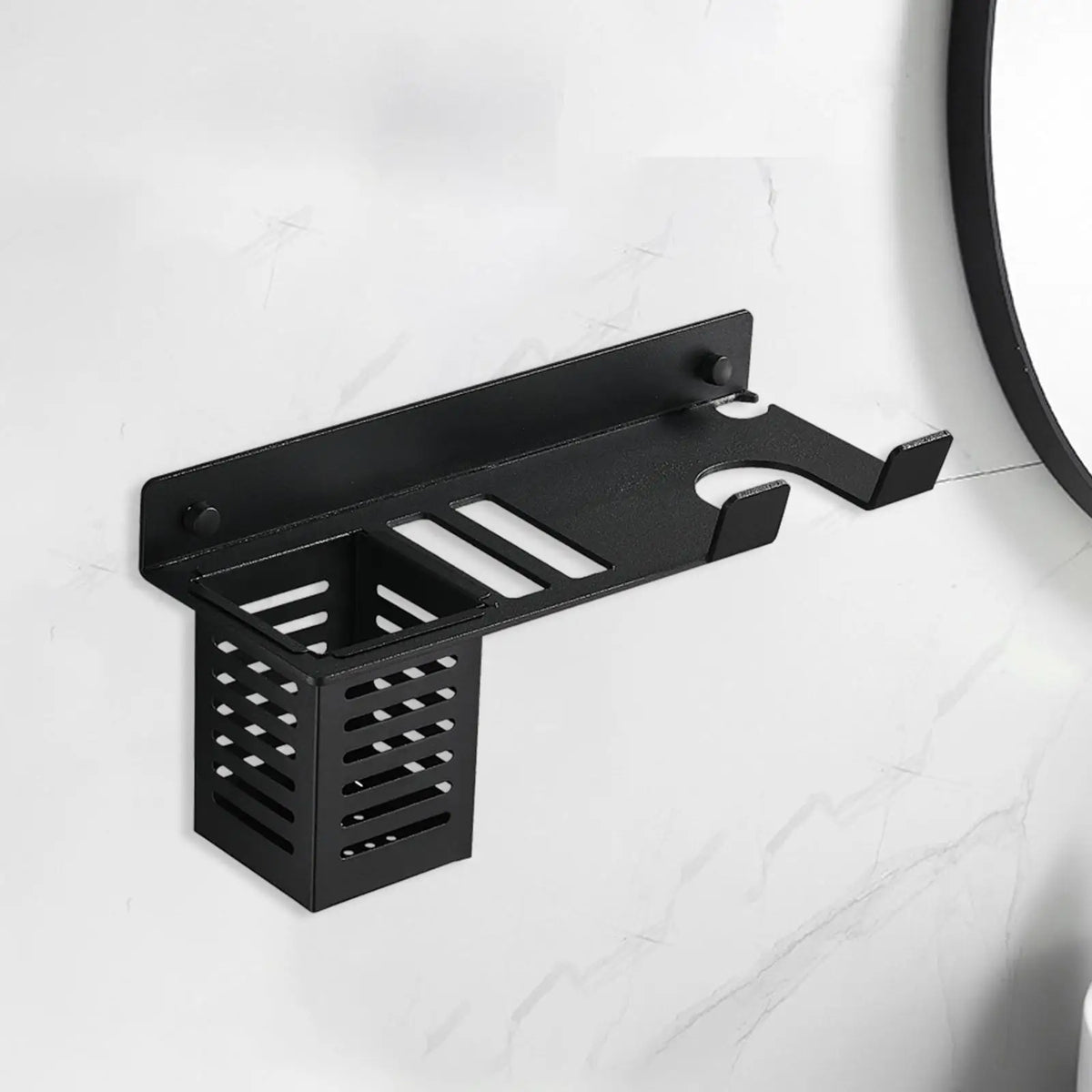 Hair Dryer Holder Wall Mounted for Diffuser Curling Irons