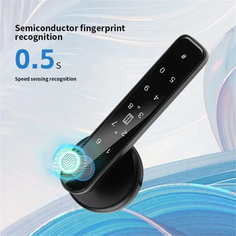TTLock Fingerprint Locks Electronic Door Handle Lock App Control Password With Keys For Home Office Bedroom Smart Lock