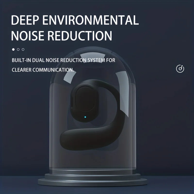 Bluetooth 5.4 Earphones Ear Clip Bluetooth Headphones Sports Wireless Earbud with Microphone HiFi Stereo Headset for Huawei - Stereotech