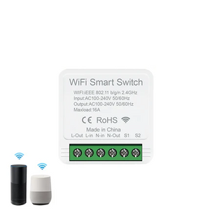 eWeLink 16A 2 Way Mini WiFi Smart Switch Breaker Module Voice Wireless Control for Smart Home eWeLink App Alexa Google Home - Stereotech