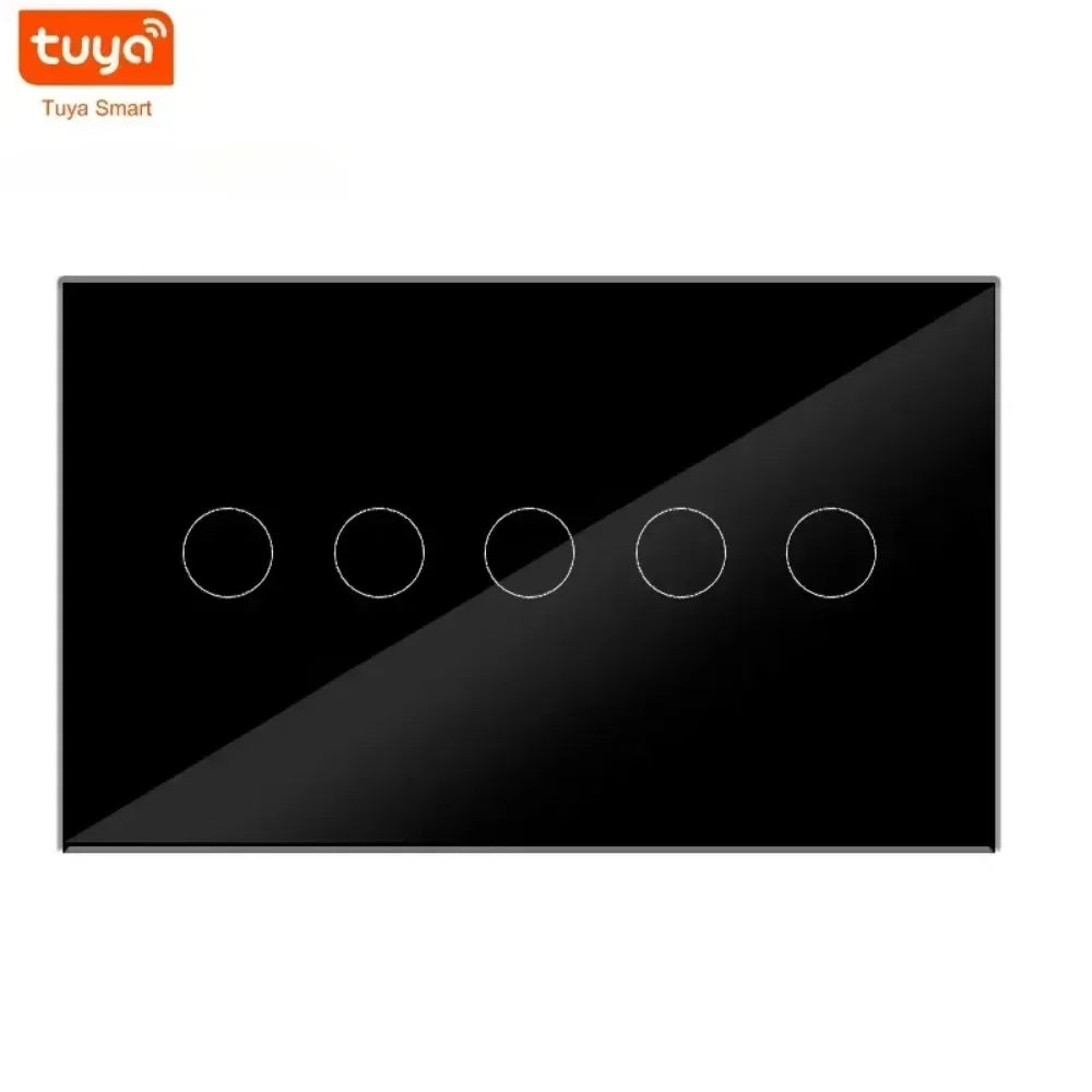 Melery 147 Tuya WIFI Smart Wall Light Switch Touch Sensor Glass Panel Wireless Remote Control by Alexa Google Home 4/5/6Gang