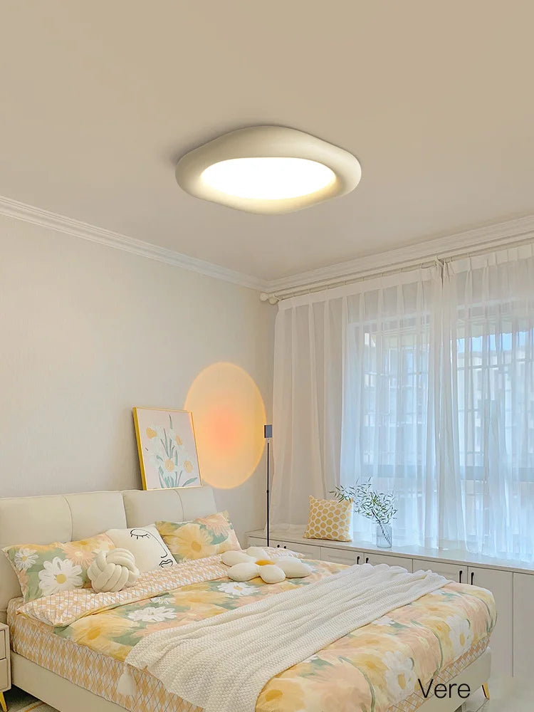 Led Bedroom Ceiling Lamp New Resin Cream Style Modern Minimalist Eye Protection Children&#39;s Room Lights Master Bedroom Lamps