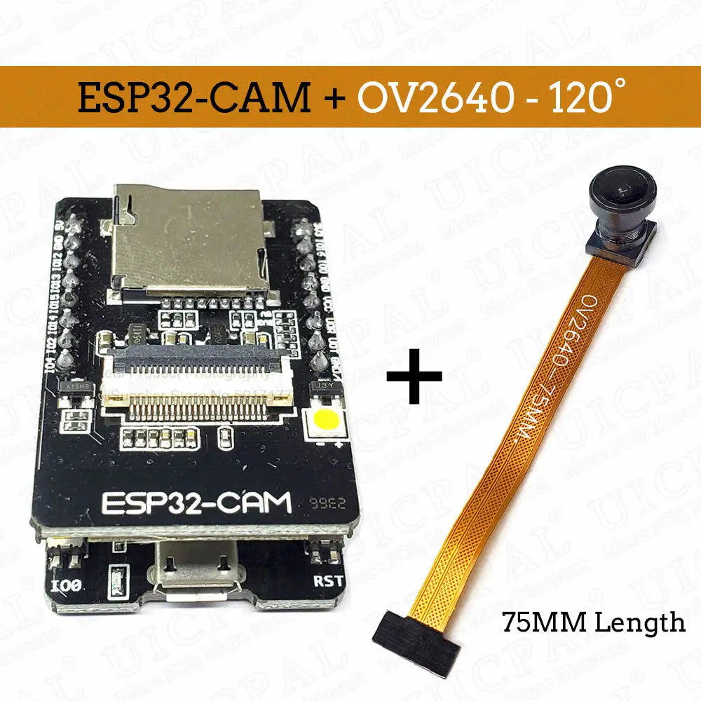 OV2640 ESP32 Cam Set with DVP 24pin Camera 66 120 160 Degree 850nm Night Vision 2MP 2.4 GHz 8MB PSRAM Wireless Bluetooth Module