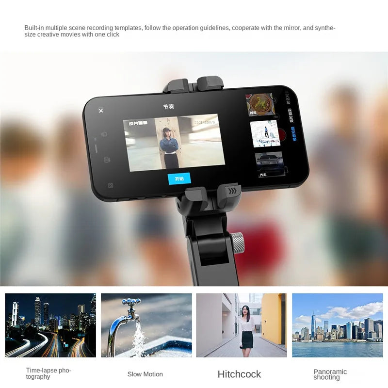 COOL DIER 360 Rotation Following Shooting Mode Gimbal Stabilizer Selfie Stick Tripod Handheld Gimbal For Smartphone Photography - Stereotech