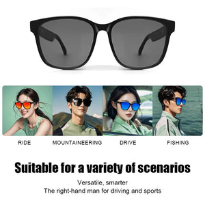 Smart Glasses Polarized lens Voice Assist Multi-Function Music Calling Navigation  Multi-Scene Running Hiking Fishing Gift 2024