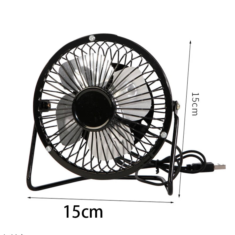 4Pcs 4 Inch Wired Portable Flexible Desk Desktop Mini USB Fan - Stereotech