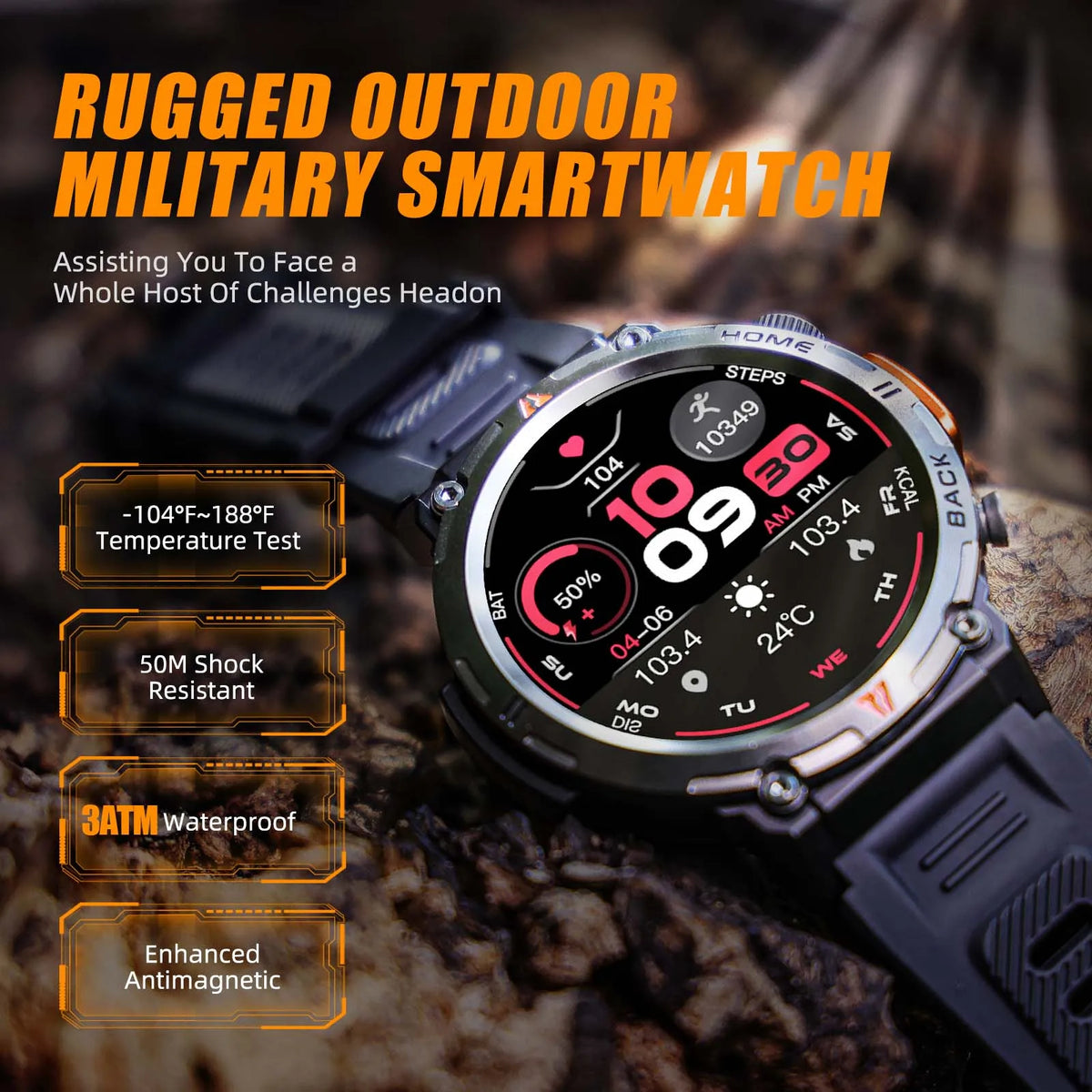 Waterproof  Smart Watch - Stereotech