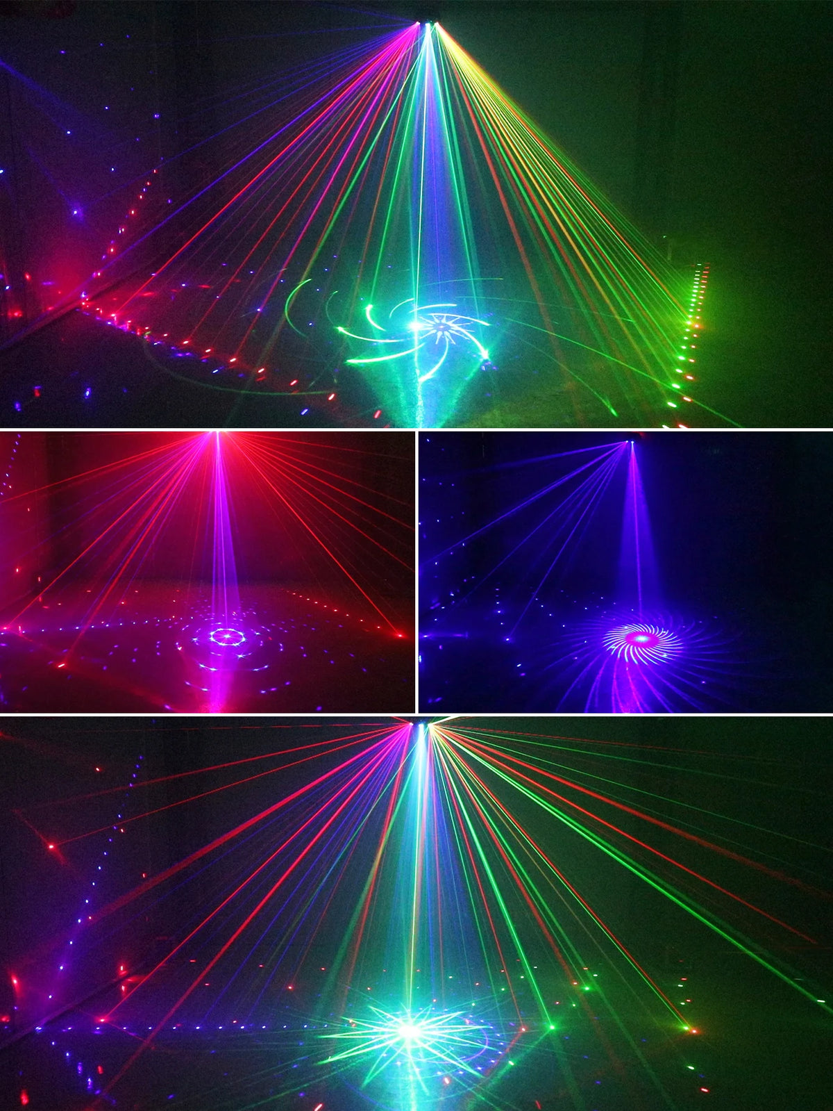 ALIEN 15 EYE RGB Disco DJ Beam Laser Light Projector DMX Remote Strobe Stage Lighting Effect Xmas Party Holiday Halloween Lights