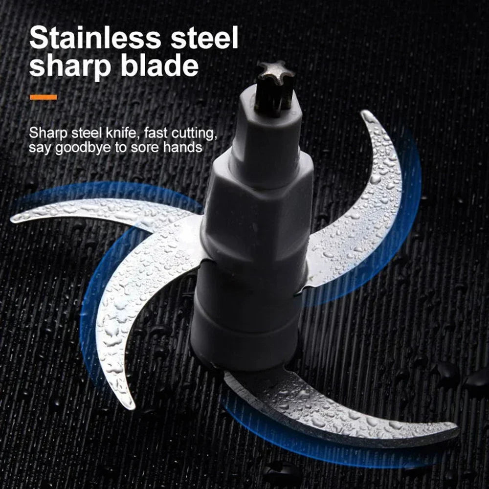 Houselin Meat Grinder Electric, Food Processor 6.5L Stainless Steel Meat Blender Food Chopper for Meat, Vegetables, Nuts