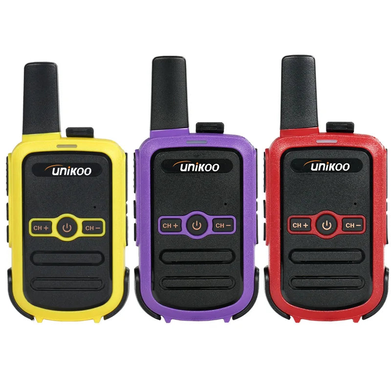 4 pcs UNIKOO Walkie Talkie UK224C PMR446 FRS Two Way Radio Mini Portable Communication Equipment PTT Radio for Camping Hunting