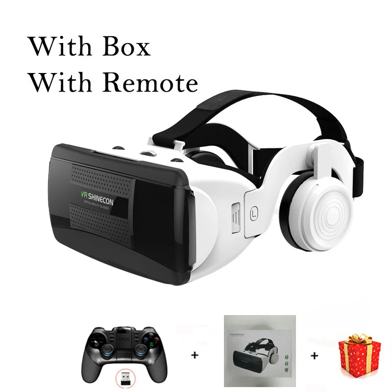 Shinecon Helmet 3D VR Glasses Of Virtual Reality Headset For iPhone Android Smartphone Smart Phone Goggles Viar Binoculars Wirth