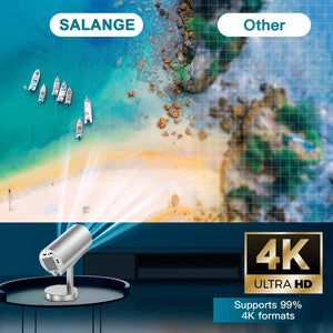 Salange X5 Projector Native 1080P HD 4K Android WiFi Bluetooth 3D Surround Sound Outdoor Office Home Theater Video Game Console
